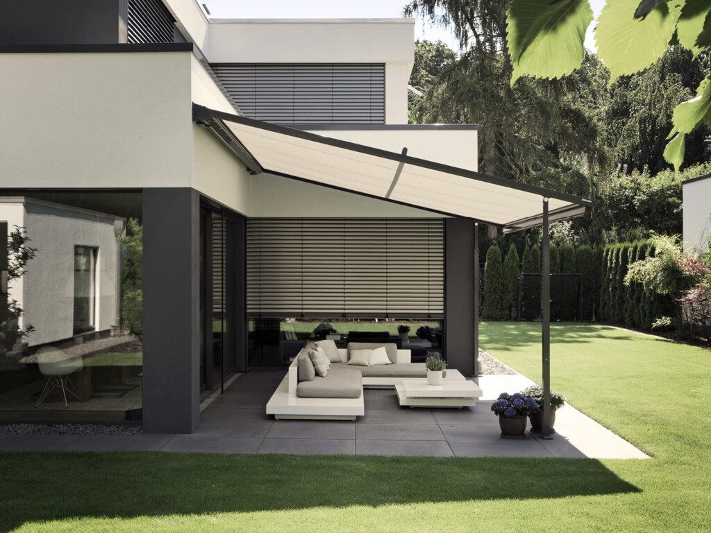 weinor Plaza Viva – textile Pergola-Markise in elegantem Terrassendesign